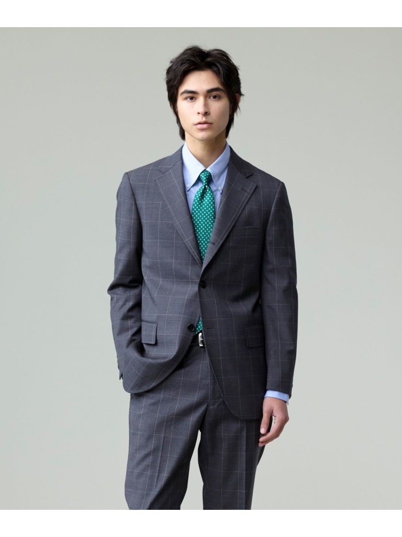 【SALE／30%OFF】【WEB・一部店舗限定】ウィンドーペーン スーツ J.PRESS ジェイプレス スーツ・フォーマル セットアップスーツ グレー【RBA_E】【送料無料】[ Fashion]