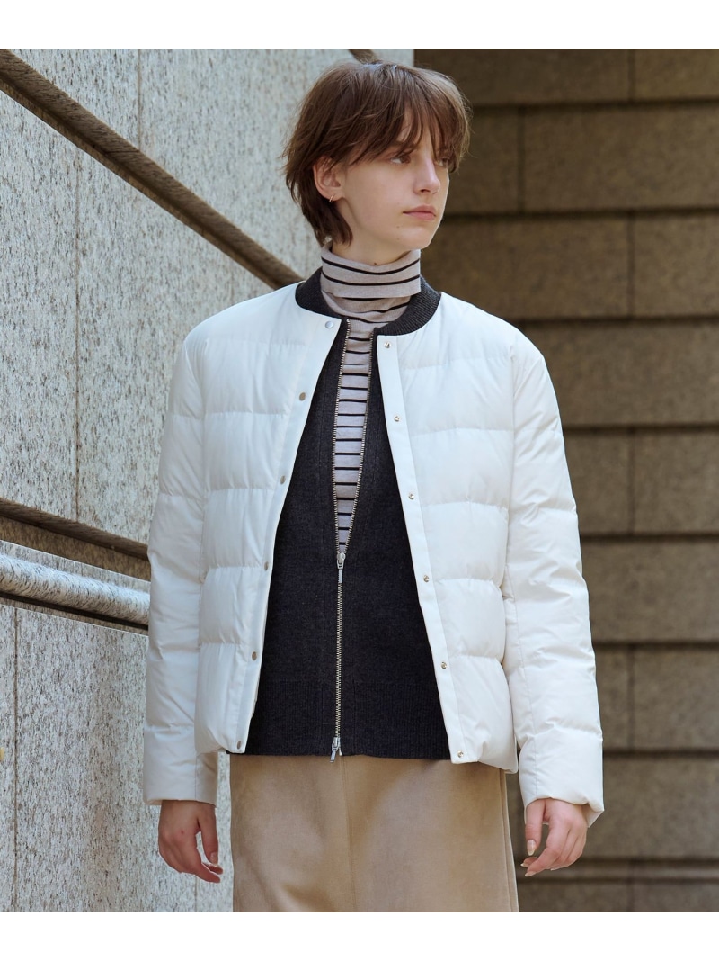 【SALE／20%OFF】【洗える】ともし火落ち込む 否色つや 上衣 J.PRESS LADIES L ジェイ押し付ける ジャケット・アウター ダウンジャケット・ダウンベスト 赤銅色 白いこと 黒いこと【RBA_E】【貨物輸送無料】[ Fashion]