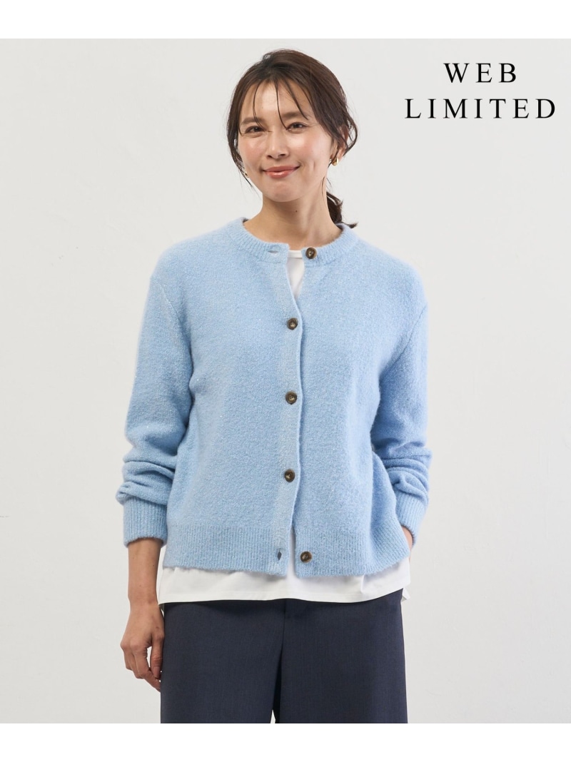 【SALE／30%OFF】【WEB限定】SHINE ニット カーディガン J.PRESS ジェイプレス トップス カーディガン ブルー ピンク【RBA_E】【送料無料】[ Fashion]