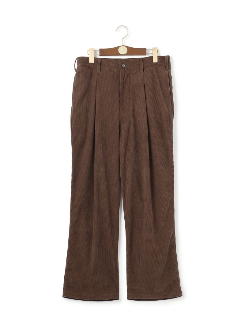 【SALE／20%OFF】【WEB・一部店舗限定】トリコットコーデュロイ 1タックトラウザー J.PRESS ジェイプレス パンツ その他のパンツ ホワイト ブラウン ネイビー【RBA_E】【送料無料】[ Fashion]