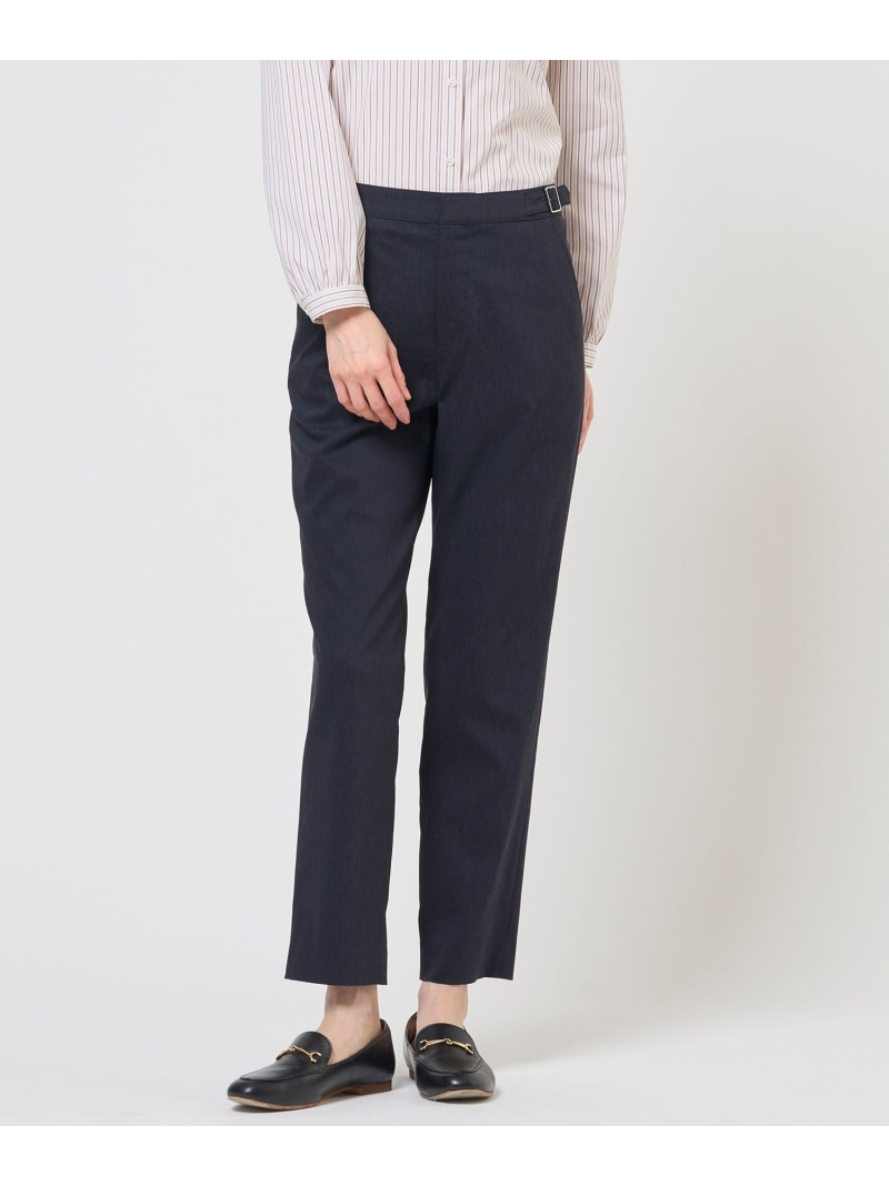 【WEB限定カラーあり・人気素材・セットアップ対応】セルロースリネンストレッチ テーパード パンツ J.PRESS LADIES L ジェイプレス パンツ その他のパンツ ベージュ グレー ネイビー ブルー【送料無料】[ Fashion]