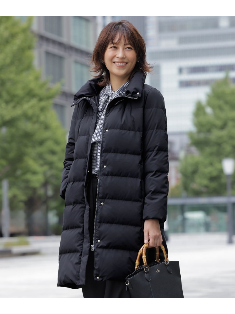【洗える・2way】タフタ落ち込む ロング丈 厚地の外套 J.PRESS ジェイ押し付ける ジャケット・アウター ダウンジャケット・ダウンベスト 黒いこと 米国海軍 赤銅色【貨物輸送無料】[ Fashion]