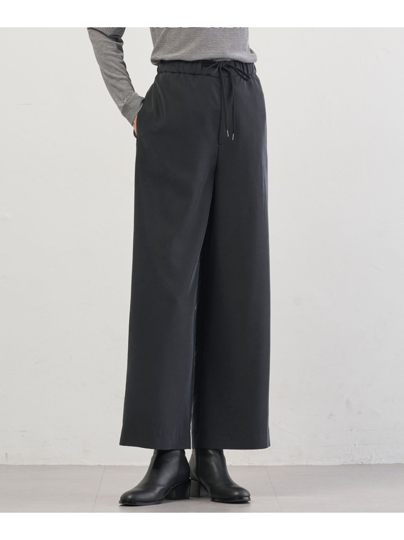 【SALE／50%OFF】ピーチポプリン ワイド パンツ J.PRESS ジェイプレス パンツ その他のパンツ ベージュ ブラウン ブラック【RBA_E】【送料無料】[ Fashion]