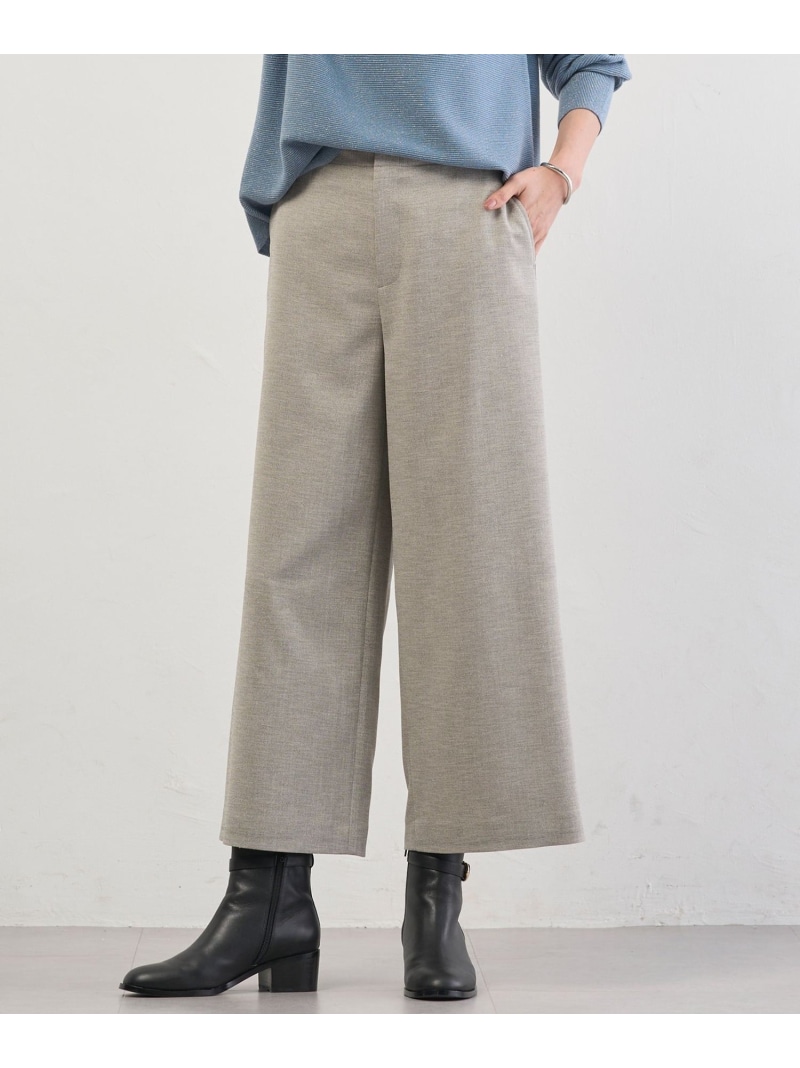 【SALE／40%OFF】Shineシャンブレーツイル クロップド パンツ J.PRESS LADIES L ジェイプレス パンツ その他のパンツ ネイビー グレー【RBA_E】【送料無料】[ Fashion]