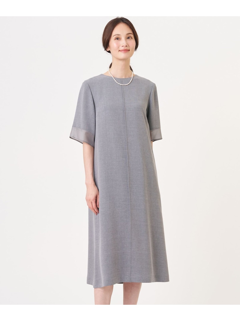 【セットアップ対応】MELANGE ライトツイル ワンピース J.PRESS ジェイプレス ワンピース・ドレス ワンピース【送料無料】[ Fashion]｜J.PRESS