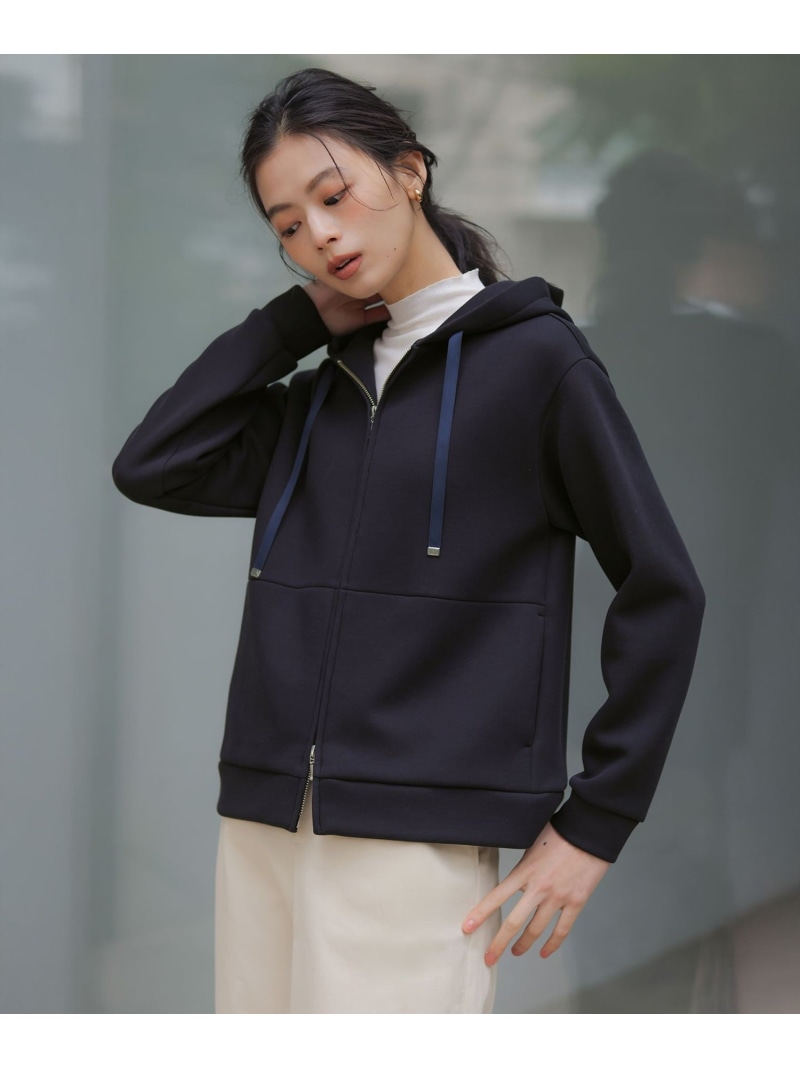 ダンボールジャージー パーカー J.PRESS ジェイプレス トップス パーカー・フーディー ネイビー グリーン ベージュ【送料無料】[ Fashion]