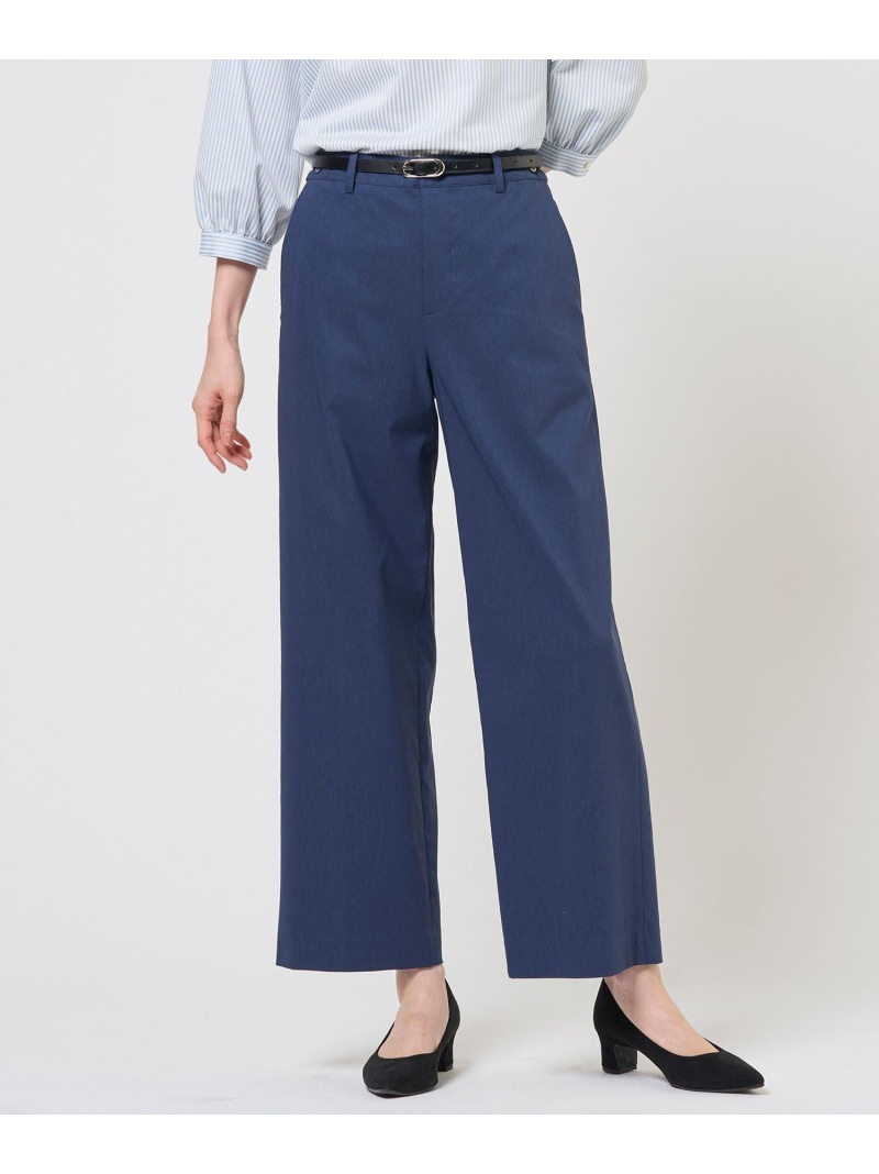 【人気素材・セットアップ対応】セルロースリネンストレッチ セミワイド パンツ J.PRESS ジェイプレス パンツ その他のパンツ ベージュ ブルー ネイビー【送料無料】[ Fashion]｜J.PRESS