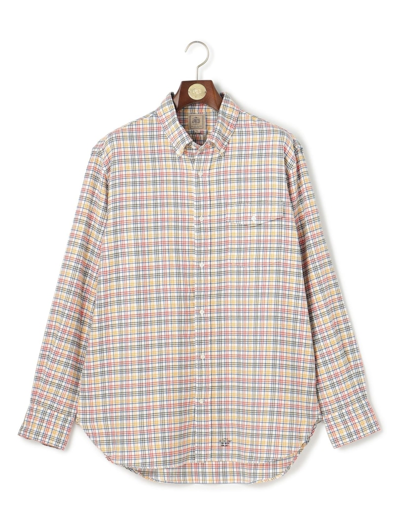 【SALE／20%OFF】【KING SIZE】テンセルミックスコットンネルシャツ / B.D. J.PRESS ジェイプレス トップス シャツ・ブラウス ホワイト ネイビー オレンジ グレー【RBA_E】【送料無料】[ Fashion]