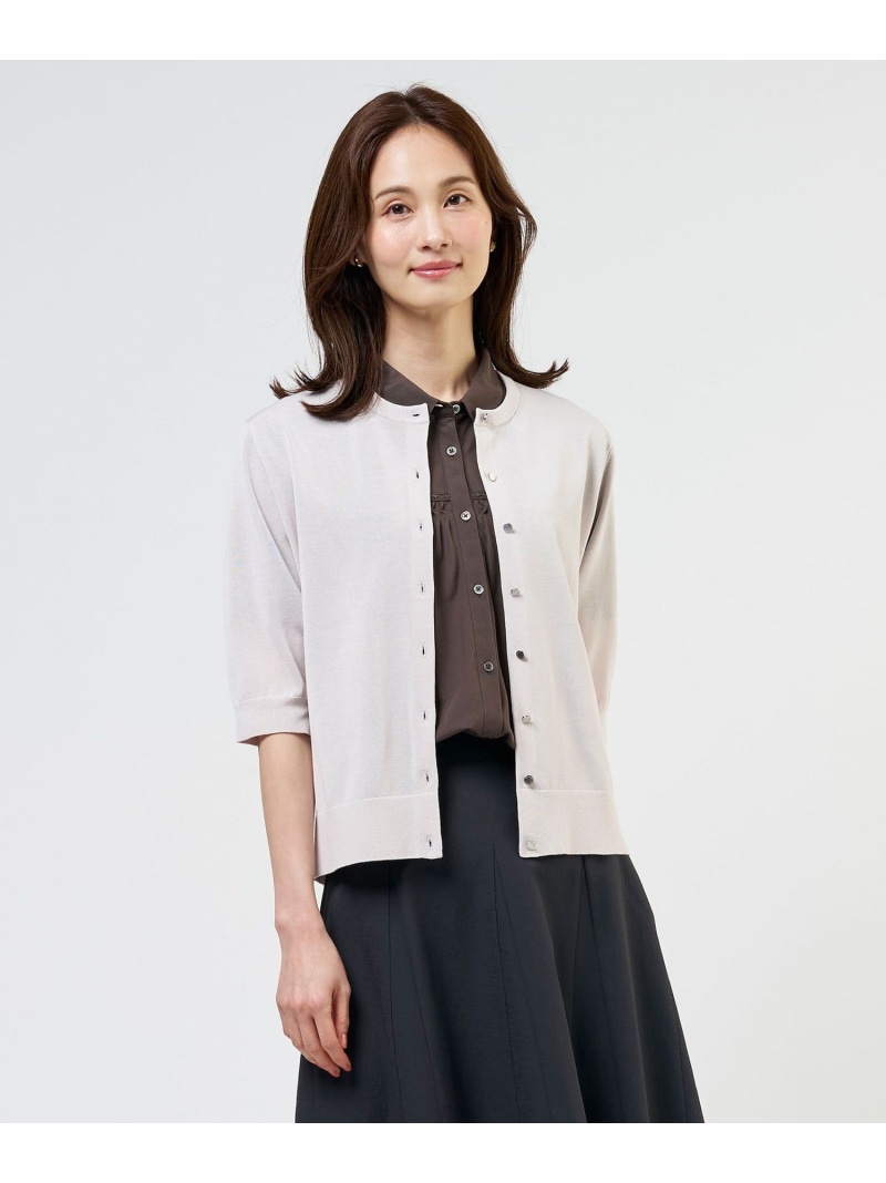 COTTON ACETATE DRY 労働者の一団のど首 ジレー J.PRESS LADIES L ジェイ押しつける トップス ジレー 米国海軍 青碧 オレンジ色 薄墨色【貨物輸送無料】[ Fashion]