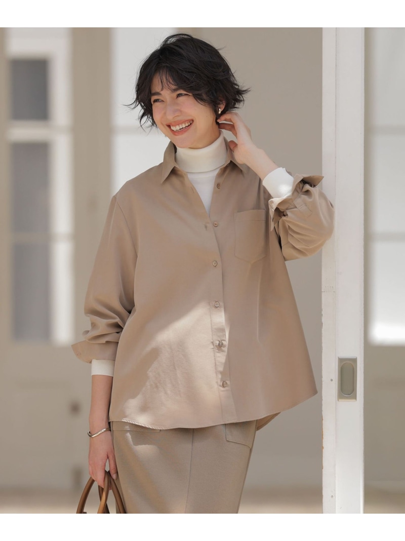 【SALE／40%OFF】ピーチポプリン シャツ J.PRESS ジェイプレス トップス シャツ・ブラウス ブラウン ブラック ベージュ【RBA_E】【送料無料】[ Fashion]