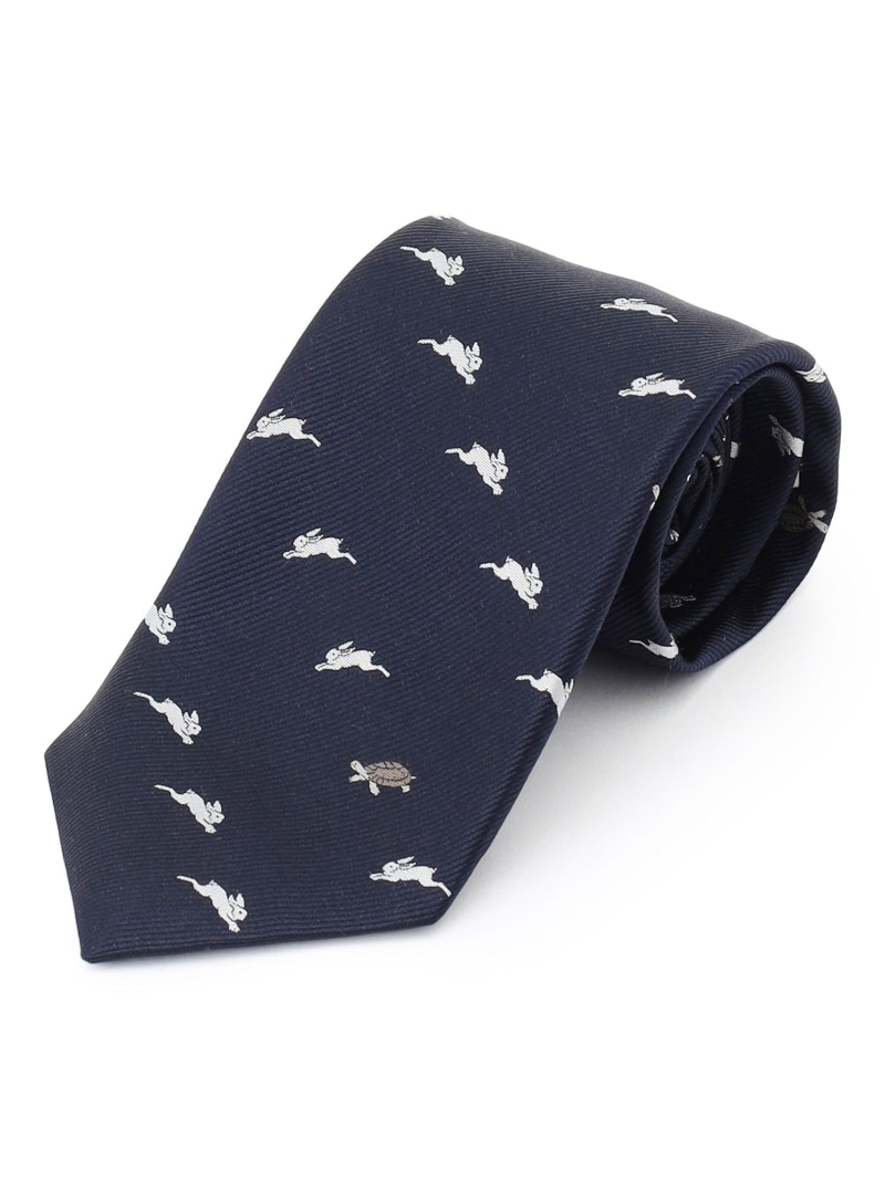 【JOKE TIE COLLECTION】兎と亀 ネクタイ J.PRESS ジェイプレス スーツ・フォーマル ネクタイ・蝶ネクタイ ネイビー【送料無料】[ Fashion]