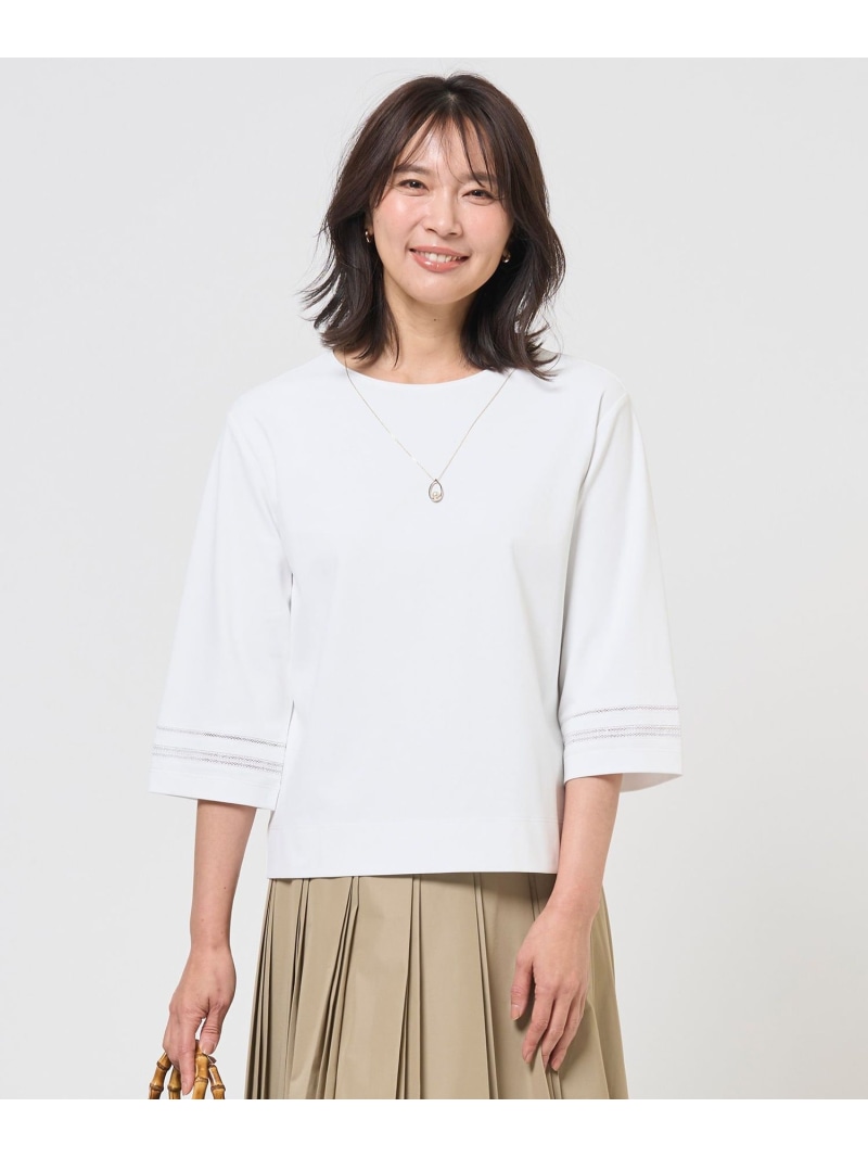 ギガダルポンチ カットソー J.PRESS ジェイプレス トップス カットソー・Tシャツ ベージュ ホワイト【送料無料】[ Fashion] 10,771円