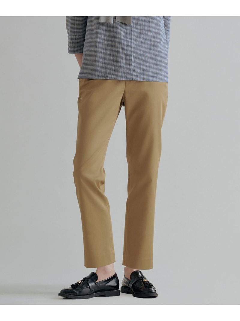【WEB限定カラーあり】TCシャンブレーサテンST テーパード パンツ J.PRESS ジェイプレス パンツ その他のパンツ ベージュ ネイビー ブラウン【送料無料】[ Fashion]