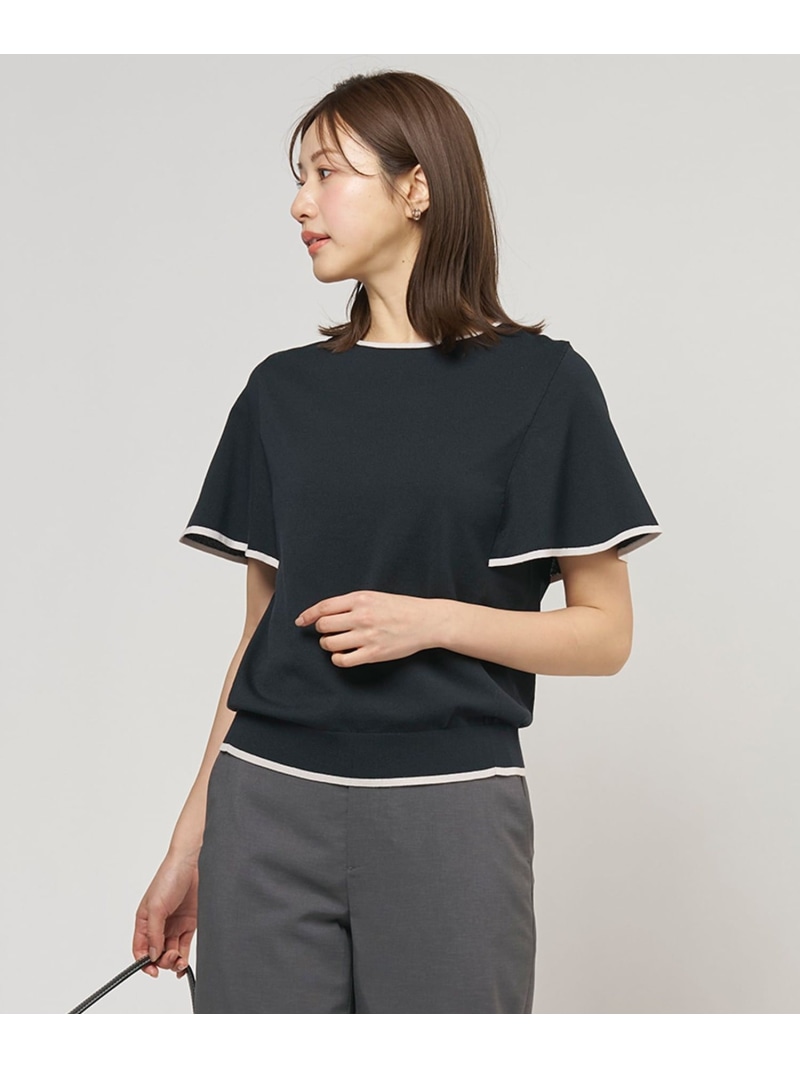 【一こま受け答えに放射能】COOL MINT COTTON POLYESTER 太陽フレア捩り 編み物 ティーシャツ J.PRESS ジェイ押し付ける トップス 編み物 薄墨色 米国海軍 青色【貨物輸送無料】[ Fashion] レディースファッション-セーター