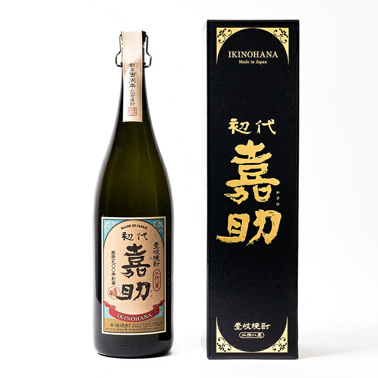 九州 ギフト 2026　壱岐の華　本格麦焼酎　初代嘉助百周年記念ボトル（28度/1800ml）J42Z15【常温】