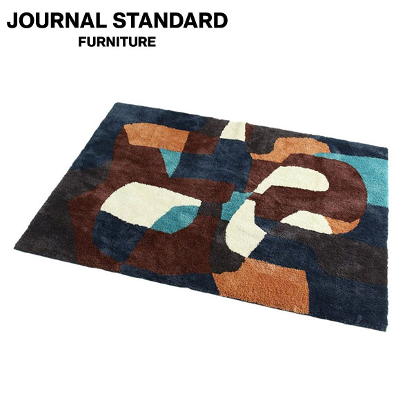 JOURNAL STANDARD FURNITURE ジャーナルスタンダードファニチャー PICFAIR RUG 200x250 ピクフェアラグ 200×250 ネイビー ラグ カーペット ラグマット ラグカーペット リビング 絨毯