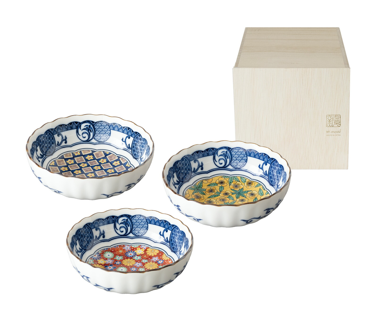 楽天市場】美濃焼 食器 ギフト BOX入 皿 プレート 各3色SET 藍染小紋