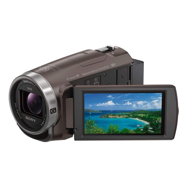【中古】ソニー テレビカメラ Handycam 光学30倍 内蔵記憶装置64GB ブロンズ赤銅色HDR-CX680 TI