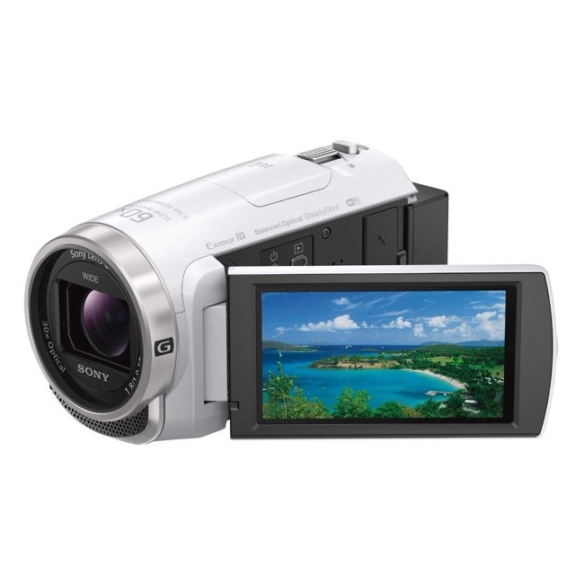 【中古】ソニー / テレビカメラ / Handycam / HDR-CX680 / 白いこと / 内蔵記憶装置64GB / 光学望遠レンズ30倍 / HDR-CX680 W