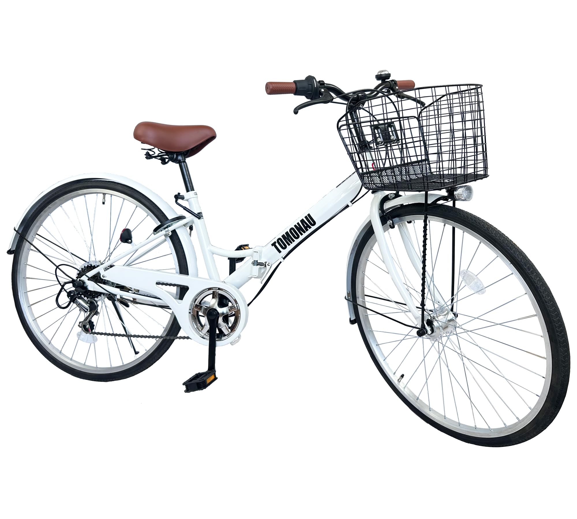 【\2000円OFF/】シティサイクル ママチャリ 折り畳み自転車 26インチ 6段変速 LED自転車ライト 折りたたみ自転車 ひし形フレーム、強力な耐荷重 乗りやすい|LIFE WORK DESIGN