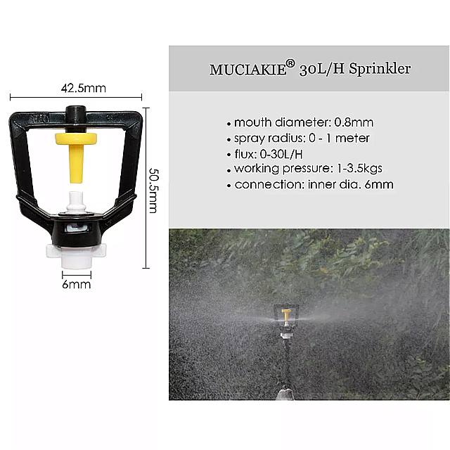 庭の水やりシステム散水散水キット灌漑ノズルを備えたマイクロ冷却キット
