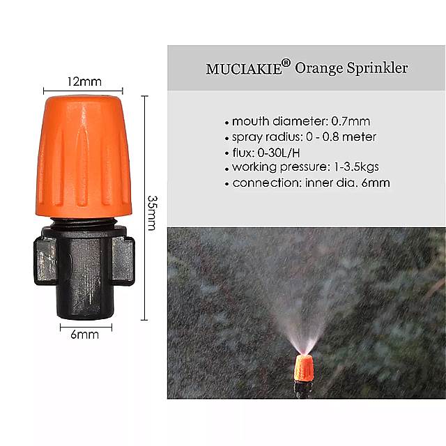 庭の水やりシステム散水散水キット灌漑ノズルを備えたマイクロ冷却キット