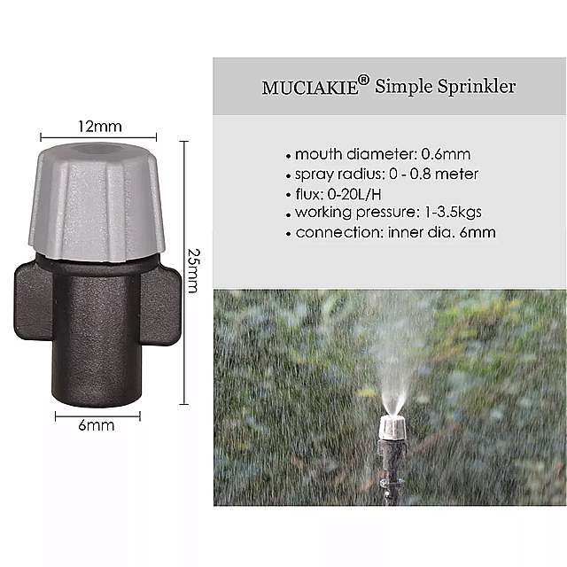 庭の水やりシステム散水散水キット灌漑ノズルを備えたマイクロ冷却キット