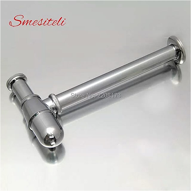 Smesiteliモダンなスタイルクローム仕上げ浴室の洗面台のシンクタップボトルトラップ排水キット廃棄物p-トラップ