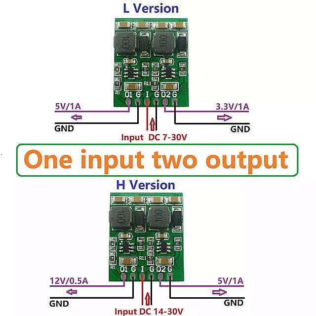 国内正規品 2個10ワットのデュアル 出力 dc 降圧 コンバータ モジュール 12v 5v 3.3v 電圧 レギュレータ ボード  ebrarmedya.com