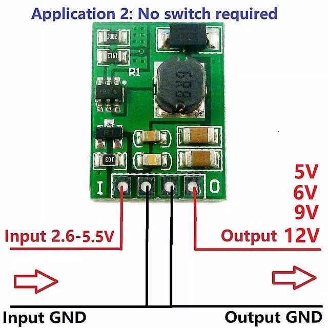 高額売筋】 有効でオン オフ DC-DC 3 v 3.3 3.7 4.2 5 に 6 9 12 ステップアップ 昇圧 コンバータ 電圧 調節 電源  モジュール ボード qdtek.vn