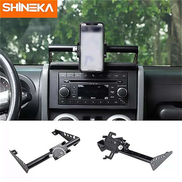 2021人気の Shineka gps スタンド ホルダー ジープ ラングラー jkのための 車 の 携帯電話 アクセサリー jk 2007-2017  fucoa.cl