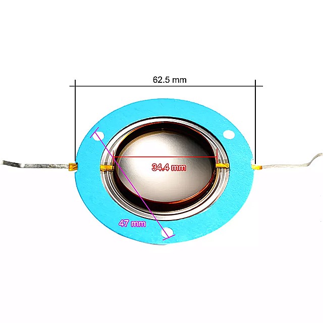 好評 アクセサリー コア輸入チタンツイーターフィルムとアルミシート 2 34.4 コイル スピーカー 個 PV14XT 音声 34.5 ミリメートル  ため高音リング アクセサリー・部品