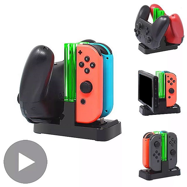 joycon 用nintend ニンテンドー スイッチ コントローラ 充電器 充電 ドック nintendo switch ドッキング ステーション  ゲームパッド スタンド 【アウトレット☆送料無料】