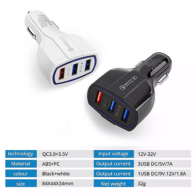 Fonken 車 充電 タイプc 電話 器 携帯 急速 Qc3 0 Usb