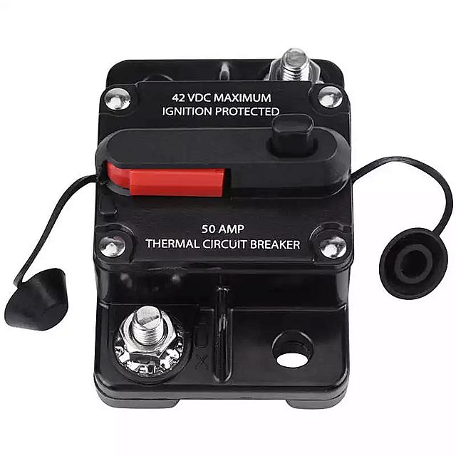 上質 X AUTOHAUX サーキットブレーカー インバーターサーキットブレーカー 100A DC 12V-42V オーディオインライン  ヒューズホルダープロテクター カー トラック ボート RV用 1個入り
