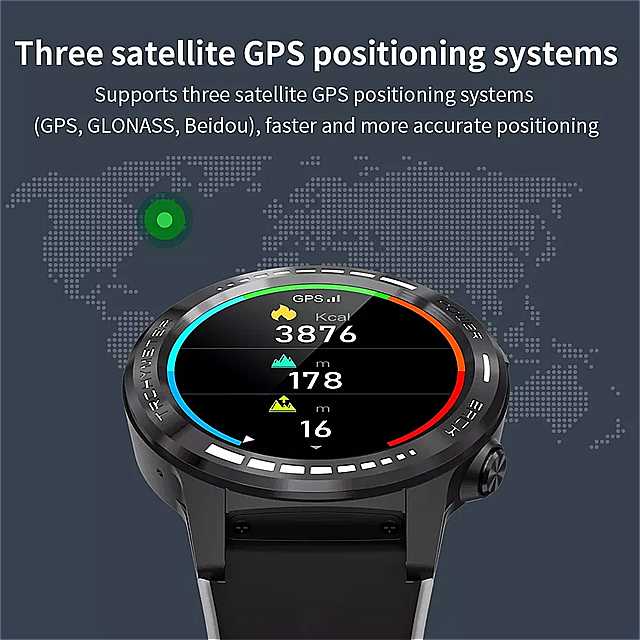 男性と女性のためのコネクテッドウォッチm7,スマートウォッチ,コンパス付き,GPS,高度,Bluetooth,アウトドア用