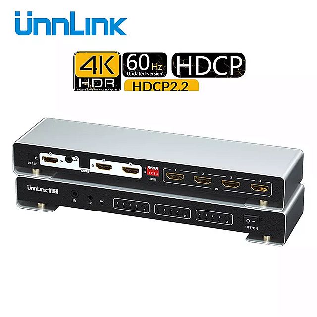 25％OFF Unnlink hdmi互換2.0 スイッチ マトリックス4で2アウトuhd 4 18k 60 60hz hdr HDCP2.2  オーディオ 抽出 テレビ PS4 xbox qdtek.vn