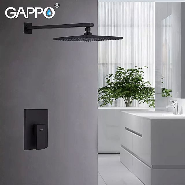超ポイントアップ祭 Gappo シャワー 蛇口 浴室 の インテリジェント Led 滝 バス ミキサー 降雨 セット Fucoa Cl