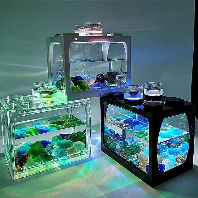 超お買い得 水族館 用の 電池式 水槽 タイプ 付き 小型 用品 光 の