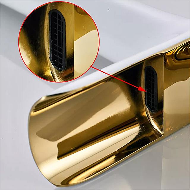 洗面器の蛇口滝ゴージャスバスルーム温水冷水ミキサー洗面台タップトイレシンククレーンシングルレバー