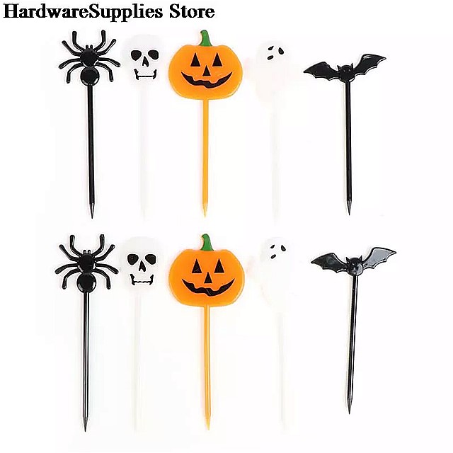 上品 10個 ハロウィン フルーツ フォーク 子供 ミニ 漫画 カボチャ ゴースト ケーキ デザート 弁当 ピック 爪楊枝 ランチ パーティー の 装飾 Whitesforracialequity Org