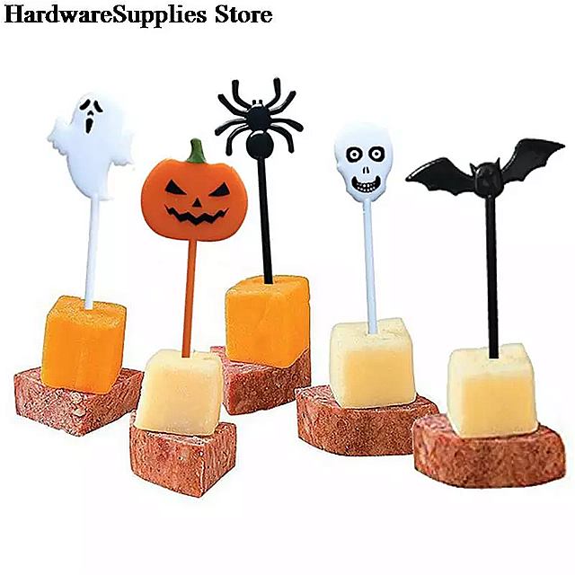 上品 10個 ハロウィン フルーツ フォーク 子供 ミニ 漫画 カボチャ ゴースト ケーキ デザート 弁当 ピック 爪楊枝 ランチ パーティー の 装飾 Whitesforracialequity Org