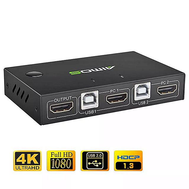 最安価格 hdmi 対応 USB KVM4K スイッチ ャー共有する モニター キー ボード マウス 適応