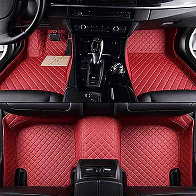 メーカー再生品 車 のフロア マット フラッシュ 革 カスタム足パッド