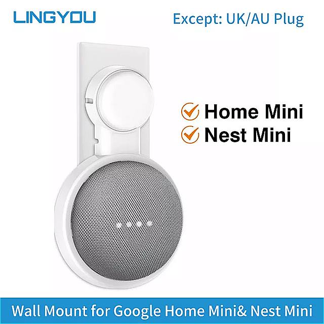 保証書付】 Lingyou壁 マウント googleのホームミニ巣ミニ ホルダー 音声 アシスタント スマートホーム ブラケットキッチン スタンド  qdtek.vn