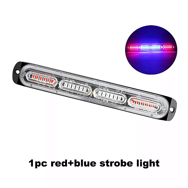 Nlpearlスリム12v 24v モト トラック サイドマー 警察 ストロボ 車 ライト 24 Led