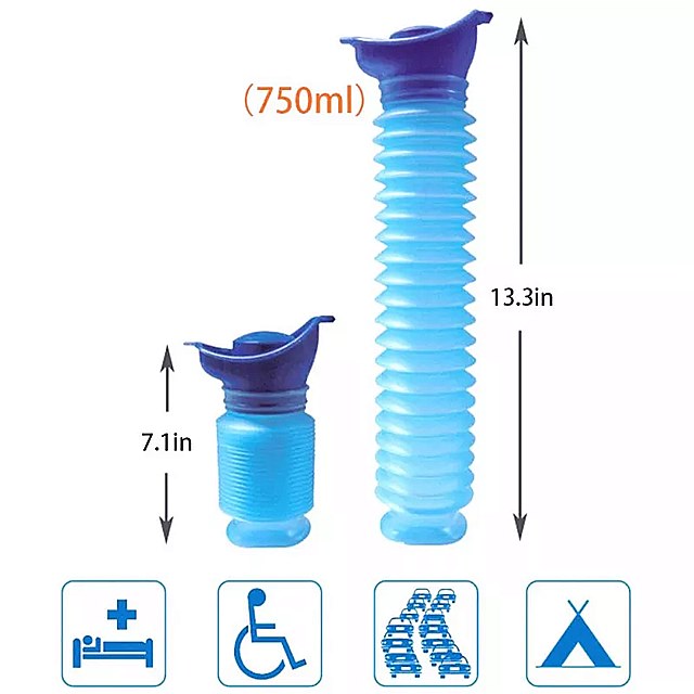 推奨 屋外 ポータブル 尿 バッグ 女性 男性 子供 750ミリリットル ミニ トイレ キャンプ ハイキング 登山 トレーニング 折りたたみ Ansblue Trofej Dinamo Hr