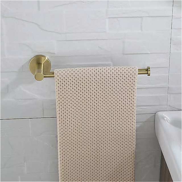 ゴールドタオルリング浴室ハードウェアトイレットペーパーホルダータオルホルダーウォールマウントゴールド浴室付属品ローブフック