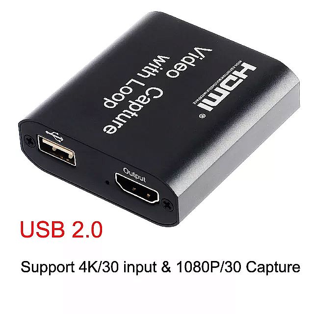 三生テック HDMI キャプチャーユニット テレワーク ビデオ ゲームキャプチャー ライブ配信 USB2.0 録画 出力1080P＠30  入力4K＠30Hz