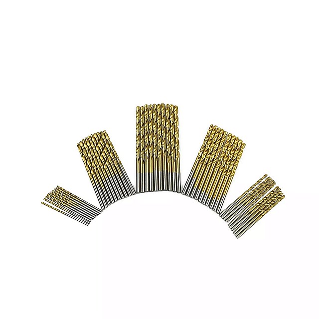 50 個 Hss セットはセット チタンコーティングされたドリル木工木材ツール 4241 ドリルビット